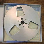 Vintage 7" Meister Aluminum Metal Take Up Reel To 1/4" Tape 3 Window. Fixed Price $29.00.
