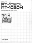 Pioneer RT-1020L Tape Deck Owners Manual. Fixed Price $22.24.