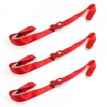 Chevy Chevelle 1968 - 1972 Standard 2PT Red Lap Bench Seat Kit 3 Belts. Fixed Price $69.50.