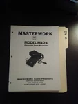 Model M404 Masterwork Service Manual Original Repair Book Tape Recorder. Fixed Price $25.00.