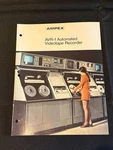 Ampex AVR-1 Automated Videotape Recorder Booklet Vtg 1974 1970S. Fixed Price $95.00.