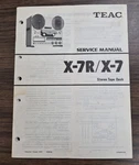 Teac X-7R, Tape Deck Service Manual Original. Fixed Price $16.75.