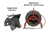 Ridgid 200' Mini Reel Non Sl With Tru Sense (63633) CS6X Versa (64968). Fixed Price $12315.82.