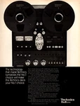 Vtg Technics RS-10A02 Open Reel Tape Deck Magazine Print Ad Analog Audio Pinup. Fixed Price $7.99.