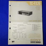 Sony TC-FX20 Service Manual Original Paper Oem Repair Guide Usa. Fixed Price $24.95.