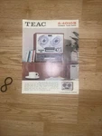 Original Teac A-4010SU Stereo Tape Deck Vintage Dealer Spec Sheet Reel To. Fixed Price $11.00.