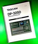Owners Manual For Tascam DP-32SD Digital Portastudio 76 Pages W/clear Covers!. Fixed Price $18.86.