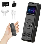 64GB Digital Voice Recorder Dictaphone Audio MP3 Player Sound Recording Us. Fixed Price $15.95.