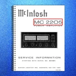 Mcintosh MC2205 Power Amplifier Service Manual - Bound Covers Xl Foldouts. Fixed Price $18.10.