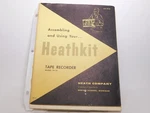 Heathkit Tape Recorder TR-1D Manual W/ Schematics (original). Fixed Price $20.00.