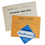 Panasonic RS-272US Stereo Cassette Deck Tape Recorder Matsushita Japan Paperwork. Fixed Price $9.99.