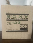 Vintage Sony TC-123 Tape Corder W/ Box Manuals Warranty Accessories 1960S. Fixed Price $99.99.