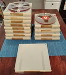 Lot Of 12 Basf Reel Tape 7 Bsaf & Ampex W/ Cases Used Untested.. Fixed Price $99.99.