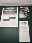 Original Owners Manual Jvc TD-W201 / W95 Stereo Double Cassette Deck. Fixed Price $12.50.