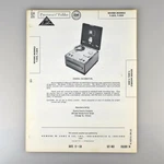 Revere T-202 T-204 Reel Tape Recorder Sams Photofact Manual 463-14. Fixed Price $12.95.