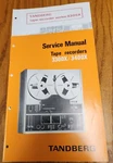 Tandberg 3300X/3400X Tape Recorder Service Manual - Original. Fixed Price $17.25.