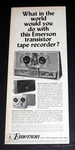1964 Old Magazine Print Ad, Emerson-mdl SS333 & MM316 Transistor Tape Recorders!. Fixed Price $12.99.