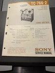 Sony Tc 766-2 Reel To Service Manual Original. Fixed Price $50.00.