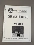 Kenwood KW-5066 Head Stereo Tape Deck Service Manual D-342. Fixed Price $74.95.