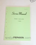 Pioneer T-8800 Reel Original Factory Service Manual. Fixed Price $23.95.