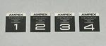 Ampex ATR-100 Series Labels, I/o Module And Frame (set Of 8) ATR-104. Fixed Price $29.95.