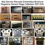 Akai Service Manuals Schematics Brochure Magazine Owners Mega Collection Pdf Dvd. Fixed Price $12.97.