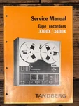 Tandberg Model 3300X 3400X Reel To Service Manual *original*. Fixed Price $29.97.