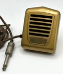 Vintage 1940S Recordio Astatic M-300 Gold Crystal Microphone. Fixed Price $44.95.