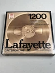Lafayette 1200 Criterion Xhe Low Noise High Output Vintage Reel To Tape 7". Fixed Price $12.75.