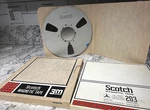 Scotch Vintage Magnetic Reel 3600 Ft 10.5 Lot Of Metal Tapes Usa. Fixed Price $73.00.