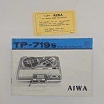 Aiwa TP-719S Operating Instructions ( Manual Only). Fixed Price $18.97.