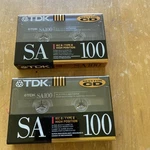 2 Tdk Sa 100 High Bias-blank Audio Cassette Tapes (sealed) Nos. Fixed Price $18.00.