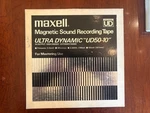 Maxell UD50-10 1/4" Magnetic Sound Recording Tape W/ 10.5" Metal Nab Hub Wheel. Fixed Price $39.99.