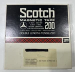 Vintage Scotch 3M 1/4" Reel 200 With 2400 Feet Recording Tape; 7" Box. Fixed Price $8.00.