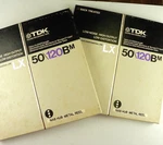 Two Tdk LX50-120BM Reel To Tape 1/4" 10.5" Metal Nab Hub. Fixed Price $39.95.