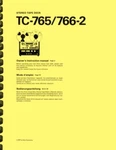 Sony TC-765 Reel To Tape Recorder Player Owner's Manual And Service. Fixed Price $19.95.
