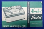 Original Norelco Stereo Continental 401 Operating Manual - EL3534. Fixed Price $14.95.