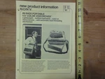 Sony AV-8400 Videorover Brochure New Product Information. Fixed Price $15.99.