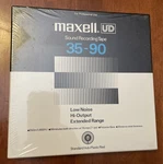 New Maxell Ud 35-90 Sound Recording Tape Low Noise High Output Professional Use. Fixed Price $35.00.