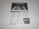 Dokorder 7140 Reel Tape Deck Compared To Teac 2340 Vintage / Original Brochure. Fixed Price $10.00.