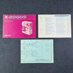 Akai Reel To Manual W/ X-2000SD Schematic Diagram & Field Locations. Fixed Price $29.95.