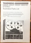 Tandberg 3300X 3400X 3500X 3600 Xd Reel To Illustrated Parts List *orig*. Fixed Price $24.97.