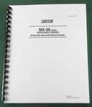 Otari MX-50 Series Operation & Maintenance Manual: W/ 11"X17" Schematic Diagrams. Fixed Price $25.70.