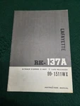 Lafayette RK-137A 7" 4-TRACK 2-SPEED Tape Recorder Instruction Manual Original. Fixed Price $24.99.