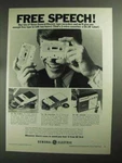 1968 General Electric Tape Recorder Ad - M8320 M8350. Fixed Price $19.99.