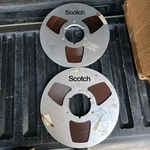 2 Scotch Metal Reels 10.5 Inch To. Fixed Price $35.00.