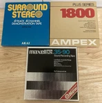 Maxell Ln 35-90 Ampex 1800 Plus Akai ATD-74 Demo Lot Of Reel Tapes. Fixed Price $24.95.