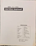 Realistic/radio Shack 13-1083 6 Transistor Am Receiver Service Manual. Fixed Price $25.00.