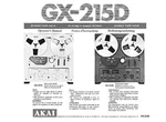 Akai GX-215D Tape Deck Owners Instruction Manual. Fixed Price $22.24.