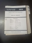 Craig 2606 Service Manual Original Repair Book Portable Tape Radio Recorder. Fixed Price $49.99.